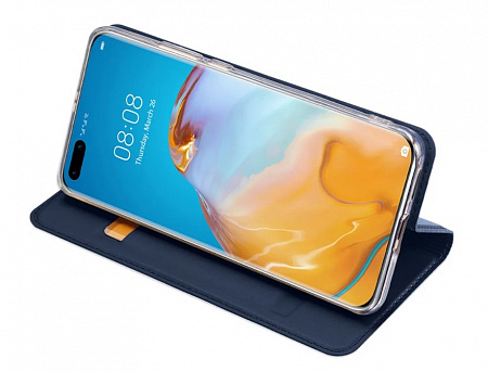 Чехол-книжка для Huawei P40 Pro/ P40 Pro+, DU DU, боковой, синий
