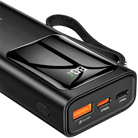 Универсальный Доп. Аккумулятор 10000mAh, J41, с диплеем, HOCO, черный