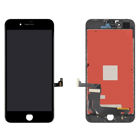 Дисплей iPhone 8 Plus в сборе с тачскрином (черный), высокое качество (HC)