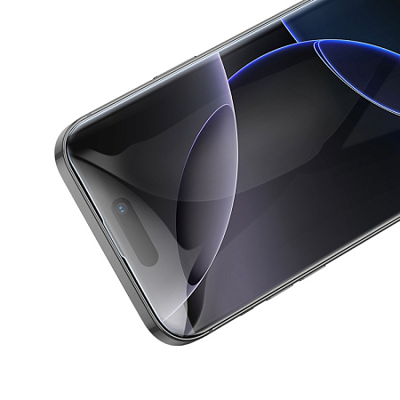Защитное стекло для iPhone 16 Pro Max, A777, HOCO, HD, рамка черная