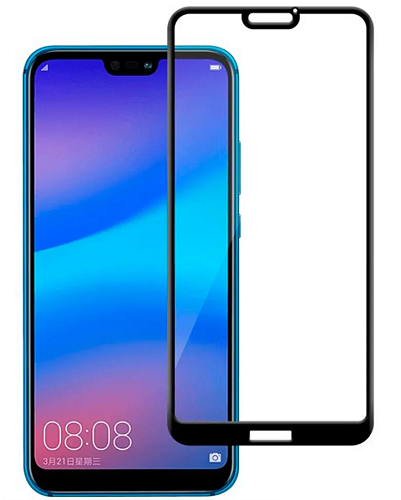Защитное стекло на Huawei P20 Pro/Plus, 3D Nano, черный, X-CASE