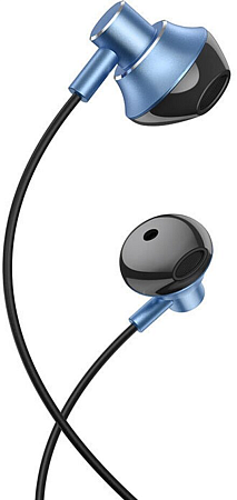 Проводные наушники M75 Belle Universal earphones, HOCO, синие
