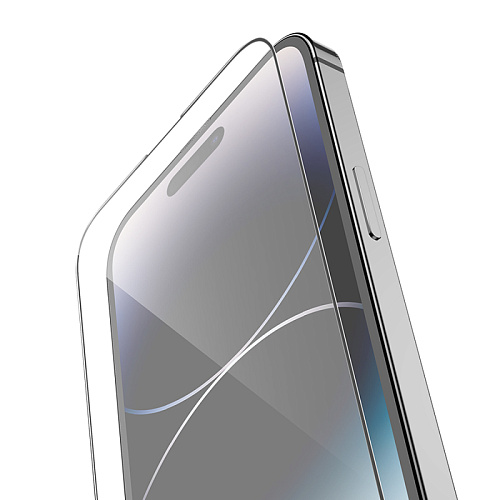 Защитное стекло для iPhone 14 Pro Max, G9, HOCO, Full screen HD tempered glass, черное