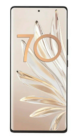 Защитное стекло на Honor 70, проклейка по краю, черное, X-CASE