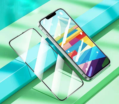 Защитное стекло для iPhone 15 Plus//16 Plus, G16, HOCO, Guardian shield series full-screen, черное