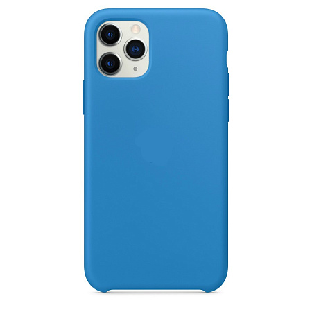Чехол-накладка для iPhone 11 Pro, Silicon Case, синий