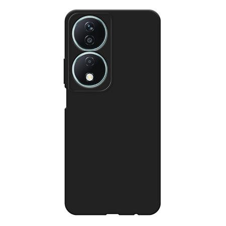 Чехол силиконовый для Honor X7B, с микрофиброй внутри, с защитой камеры, X-CASE, черный