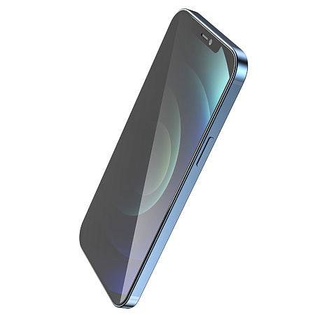 Защитное стекло на iPhone 12 Pro Max (6.7) G15, HOCO, Guardian shield series full-screen anti-spy, черное