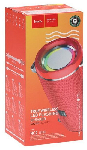 Колонка HC2 Xpress sports BT speaker, HOCO, красная