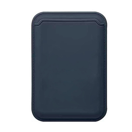 Чехол для карт (MagSafe), без лого, силиконовый, X-CASE, темно-синий