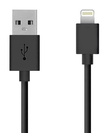 USB дата кабель Lighting, черный, Belk