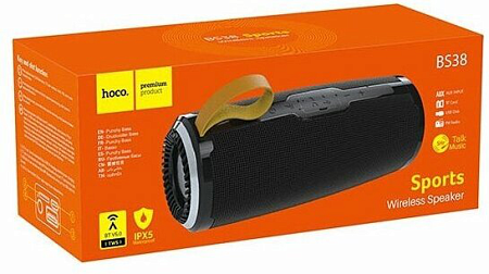 Колонка BS38 Cool freedom sports wireless speaker, HOCO, черная