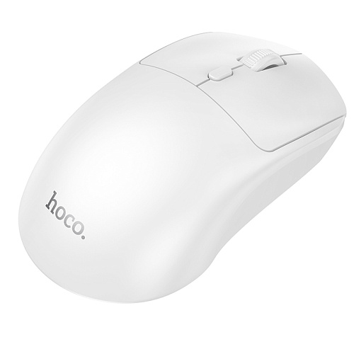 Беспроводная мышка, GM42, HOCO, Bluetooth 2.4G,  размер: 110 * 59 * 36 мм, белый
