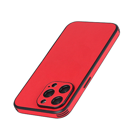 Чехол силиконовый для iPhone 14 Pro Max (6.7), экокожа, DU DU, красный