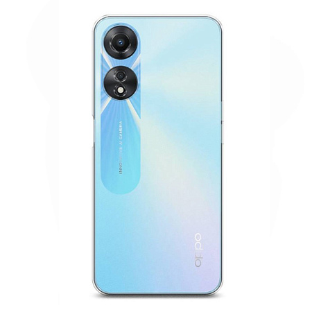 Чехол силиконовый для OPPO A58 (5G), с защитой камеры, X-CASE, прозрачный