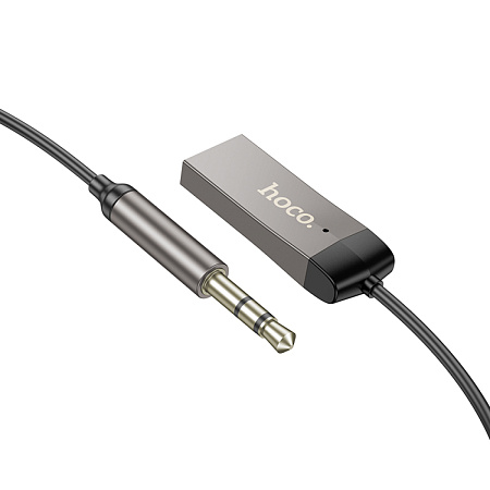 Bluetooth Receiver, E78, HOCO, металлический серый