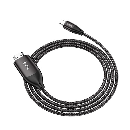 HDMI кабель на Type-C, UA16, HOCO, 2м, metal gray