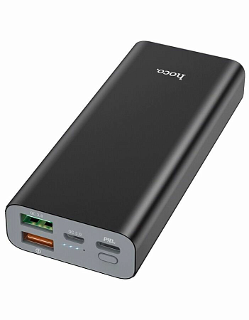 Универсальный Доп. Аккумулятор 10000mAh, J50, HOCO, c беспроводной зарядкой черный