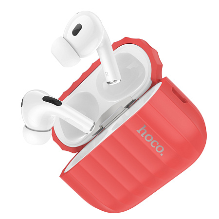 Чехол силиконовый для Airpods Pro/Pro 2, WB23, HOCO, красный