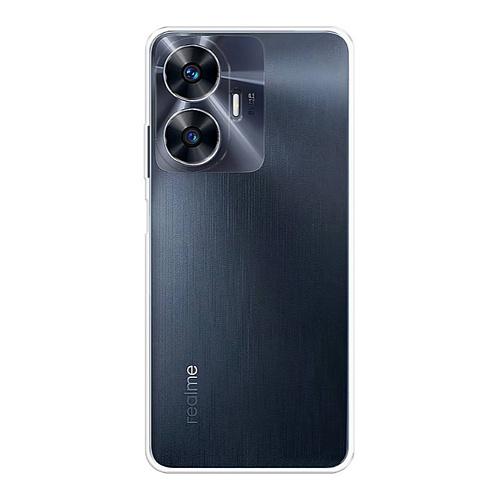 Чехол силиконовый для Realme C55, с защитой камеры, X-CASE, прозрачный
