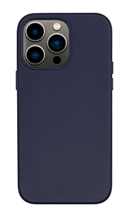 Чехол силиконовый для iPhone 14 Pro Max (6.7), Магнитный (MagSafe), экокожа, X-CASE, синий