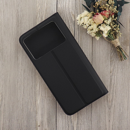 Чехол-книжка для Xiaomi Poco X6 Pro/Redmi K70E, X-CASE, боковой, черный