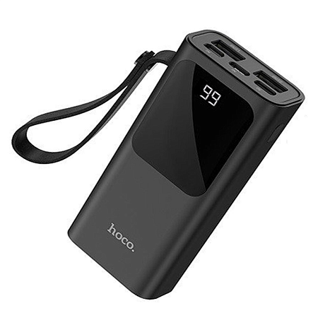 Универсальный Доп. Аккумулятор 10000mAh, J41, с диплеем, HOCO, черный