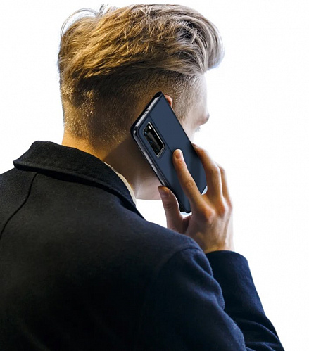 Чехол-книжка для Huawei P40 Pro/ P40 Pro+, DU DU, боковой, синий