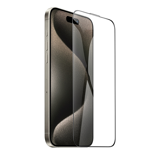 Защитное стекло для iPhone 15 Pro Max, A777, HOCO, HD, рамка черная
