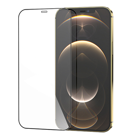 Защитное стекло на iPhone 12 Pro Max (6.7) G7, HOCO, Full screen HD tempered glass, черное