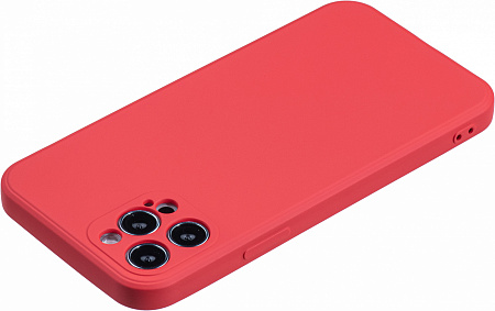 Чехол силиконовый для iPhone 12 Pro (6.1), good quality, с защитой камеры, X-CASE, красный