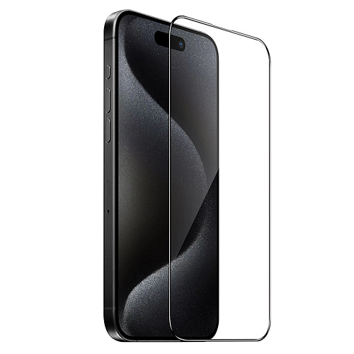 Защитное стекло для iPhone 16 Pro/17, G18, HOCO, Shield full screen HD tempered glass, черное