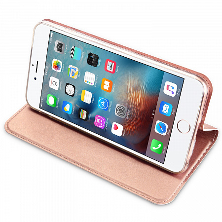 Чехол-книжка для iPhone 6 Plus/6S Plus, DU DU, боковой, розовый