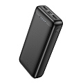 Универсальный Доп. Аккумулятор 20000mAh, J111A, HOCO, выход: 2 USB: 5V/2, черный