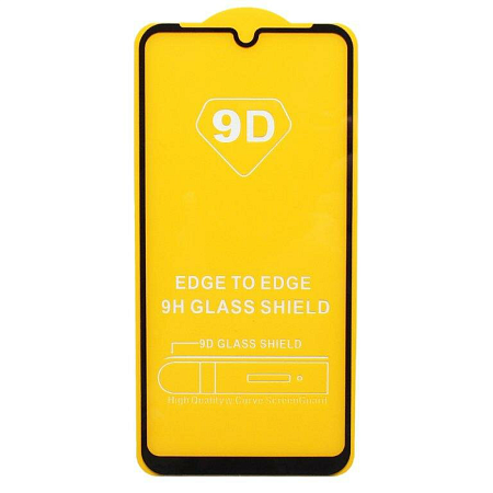 Защитное стекло на Xiaomi Mi Play, 9D. черный, X-CASE