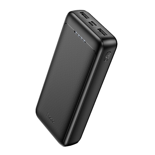 Универсальный Доп. Аккумулятор 20000mAh, J111A, HOCO, выход: 2 USB: 5V/2, черный