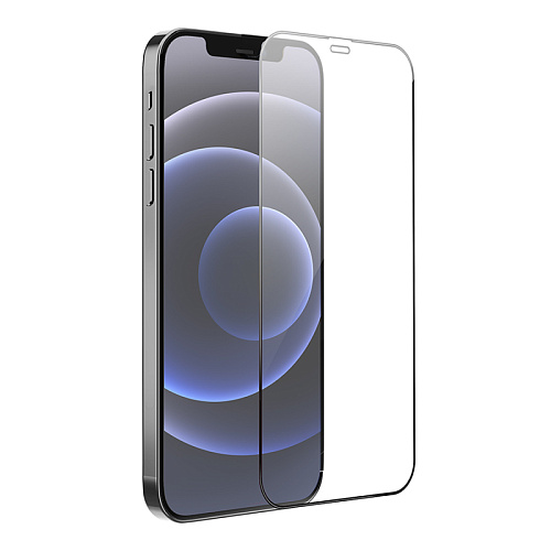 Защитное стекло на iPhone 12 (6.1)/12 Pro (6.1) G12, HOCO, Full screen HD 5D large arc tempered glass, черное