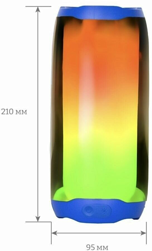 Колонка HC8 Pulsating colorful, Светится во время работы, HOCO, синий