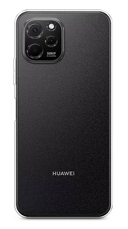 Чехол силиконовый для Huawei Nova Y61, с защитой камеры, X-CASE, прозрачный
