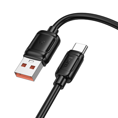 USB Кабель Type-C, HOCO, X115, 100W, 1 метр длина, цвет черный