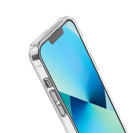 Чехол силиконовый для iPhone 14 (6.1), Магнитный (MagSafe), X-CASE, прозрачный