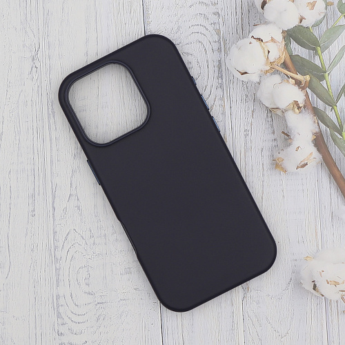 Чехол-накладка для iPhone 16 Pro Max, экокожа, магнитный (MagSafe), без лого, X-CASE, синий