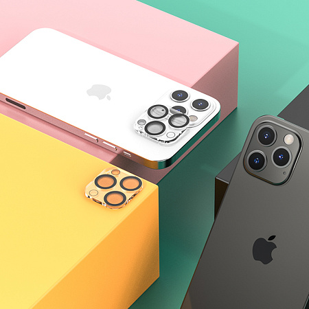 Защитное стекло на iPhone 12 Pro Max (6.7) G13, HOCO, на заднюю камеру, черное