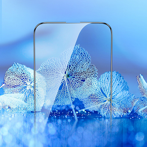 Защитное стекло для iPhone 14 Pro Max, G5, HOCO, Full screen silk screen HD tempered glass, черное