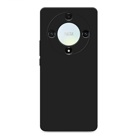 Чехол силиконовый для Honor X9A, с микрофиброй внутри, с защитой камеры, X-CASE, черный