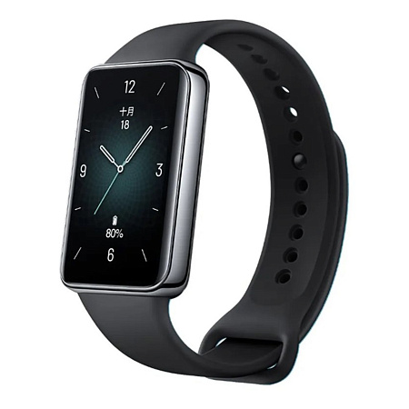 Силиконовый ремешок на руку для Huawei Honor band 9, черный