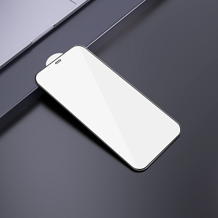 Защитное стекло на iPhone 12 Pro Max (6.7) G8, HOCO, 3D Full screen fine edge anti-fall tempered glass, черное