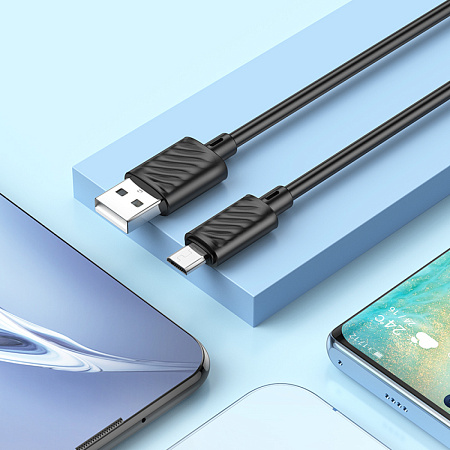 USB Кабель Micro, HOCO, X88, 1м, черный