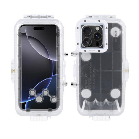 Чехол для дайвинга для IPhone 16 Pro Max, 40 м погружение, вакуумный, PULUZ