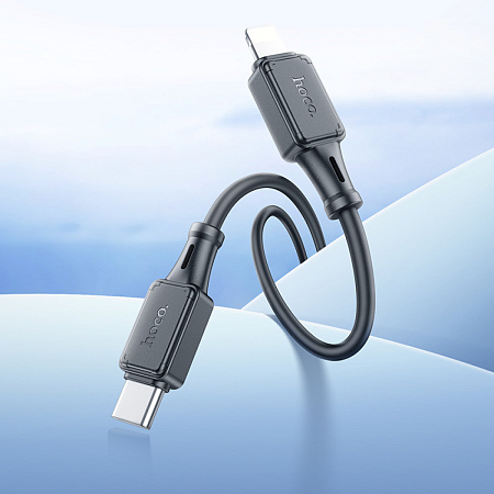 Кабель Lightning to Type-C (PD), HOCO, X101, 1м, черный